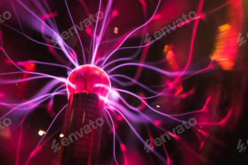 Preview: Plasma ball close up shot