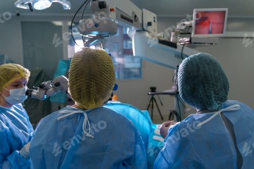 Preview: Blepharoplasty plastic surgery. Rejuvenation of the area around the eyes