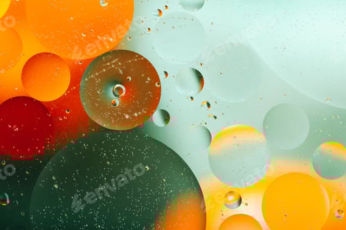 Preview: Abstract multicolored background oil in water