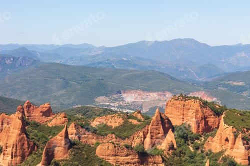 Preview: Las Médulas, landscape of the province of León in the region of Bierzo, Montes Aquilanos