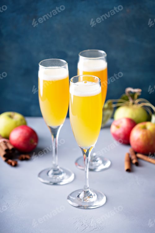 Preview: Apple mimosa cocktail