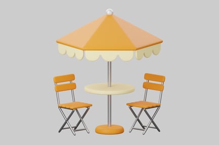 Preview: Outdoor table and chairs