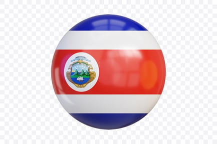 Preview: 3D Costa Rica Flag