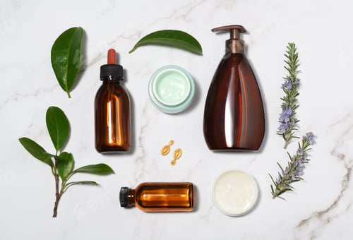 Preview: Arrangement of skin care products