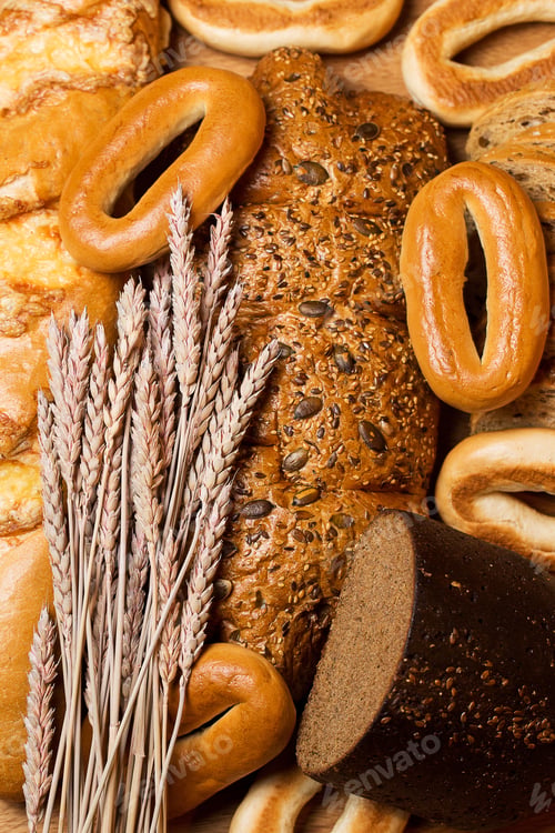 Preview: Cooking. Delicious bread made from good wheat