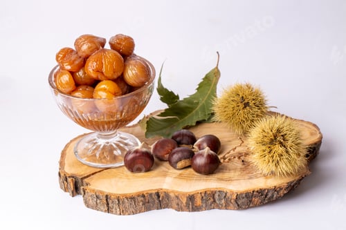 Preview: Traditional delicious Turkish dessert; chestnut candies (Kestane Sekeri)