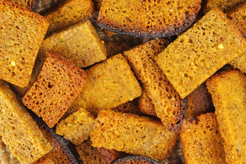 Preview: Salted wheat bread crusts background
