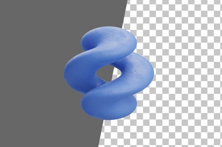Preview: Twisted Ring Neon 3D Icon