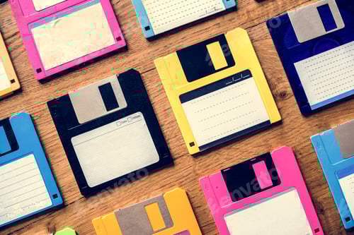 Preview: Old school floppy disk drive data storage