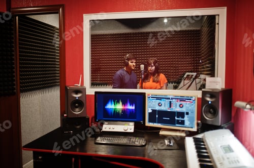 Preview: Audio record studio room