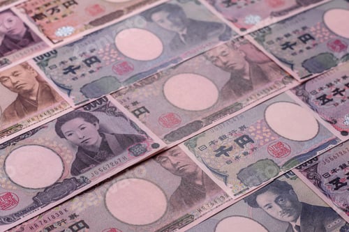 Preview: Japan, Japanese yen paper banknotes, money for business. Japanese yen