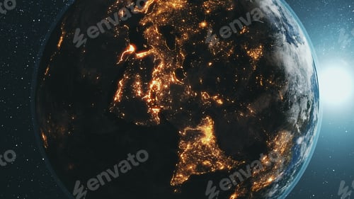 Preview: Night Lights on Earth from Space View
