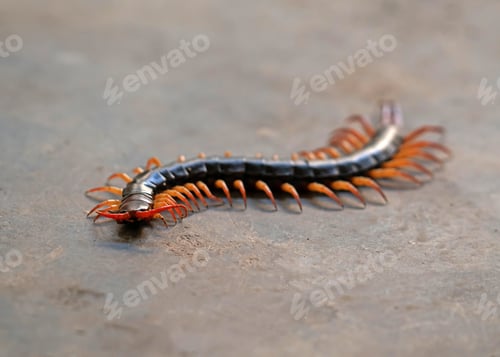 Preview: giant centipede on cement floor