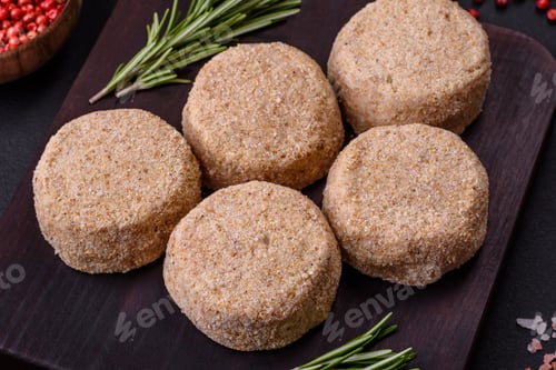 Preview: Raw falafel, a traditional oriental dish with spices and herbs