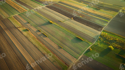 Preview: Crop field in autumn. On top.