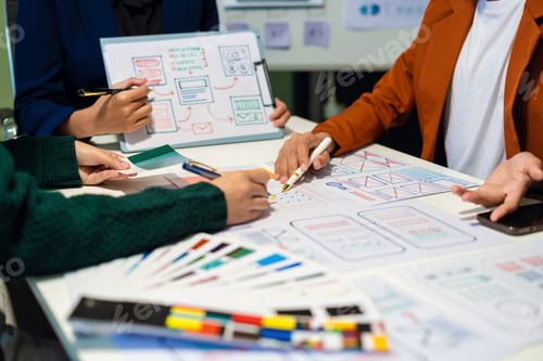 Preview: UX developer and ui designer brainstorming