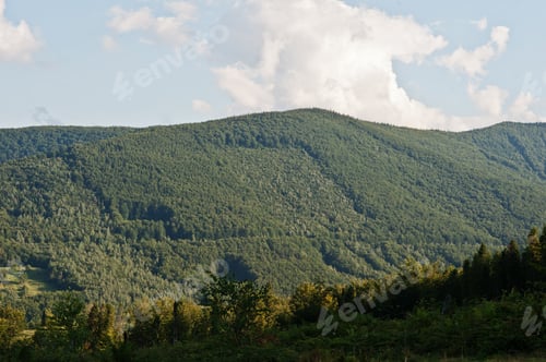 Preview: View of the ridge Carpathian mountains on west Ukraine