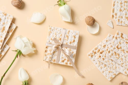 Preview: Concept of jewish Passover holiday, top view
