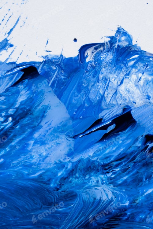 Preview: Abstract flow of liquid paints in mix