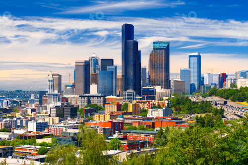 Preview: Seattle, Washington, USA Downtown Skyline