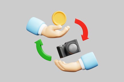 Preview: Cash for camera exchange concept