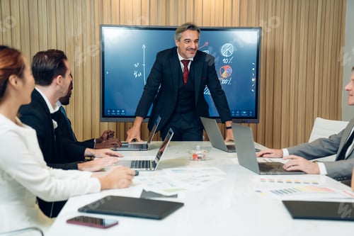 Preview: Group of professional business people are working and brainstorming discussed.