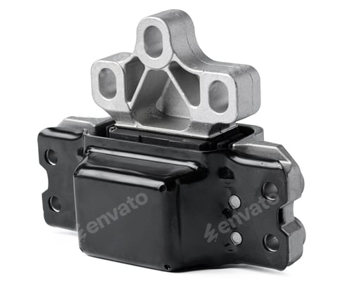 Preview: Car part. Shock absorber mount on white background