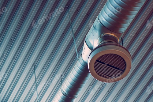 Preview: Industrial warehouse air ventilation system pipe