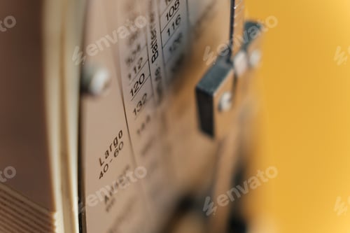 Preview: Macro view of part of metronome.