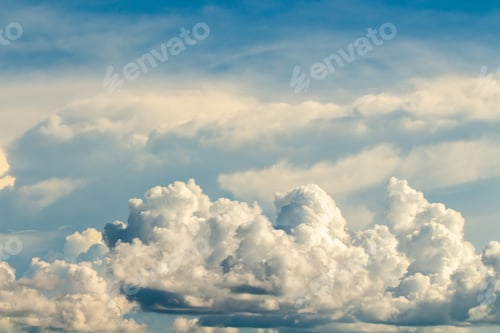 Preview: colorful dramatic sky with cloud at sunset.