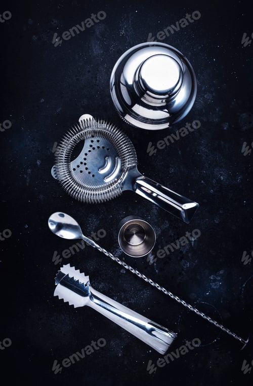 Preview: bar tools and accessories for making cocktail