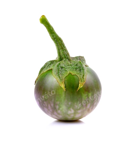 Preview: eggplant isolated on a white background