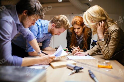 Preview: Creative workers designing and planing
