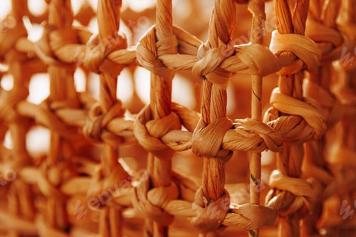 Preview: Fragment of a basket made of willow twigs or garden furniture