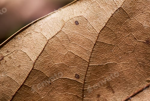 Preview: Close-up the natural pattern of brown leaf in autumn