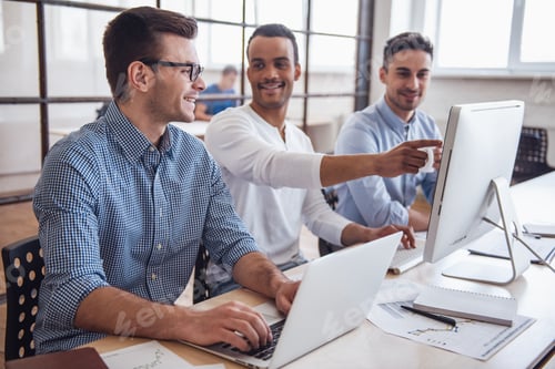 Preview: Three businessmen working