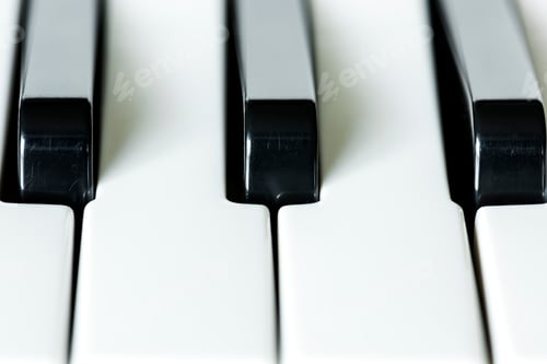Preview: Closeup of piano keyboard