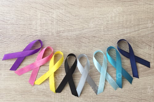 Preview: Multi-color ribbons foer cancer awareness