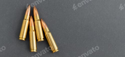 Preview: Ammunition Displayed on a Dark Gray Background