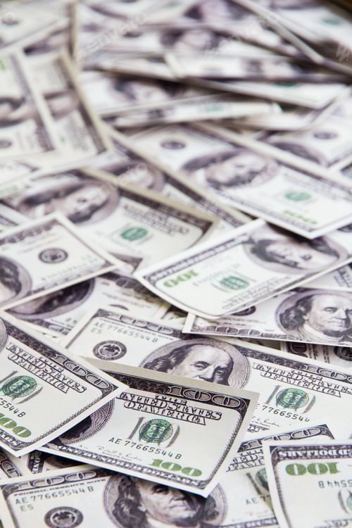 Preview: Pile of United States One Hundred Dollar Bills