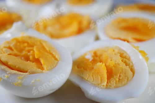 Preview: close up of bowel egg in a bowl on table