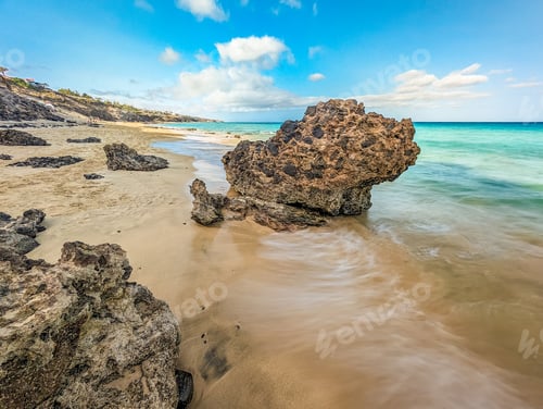 Preview: Aerial views of Butihondo and Jandia beach, Fuerteventura, Canary Islands