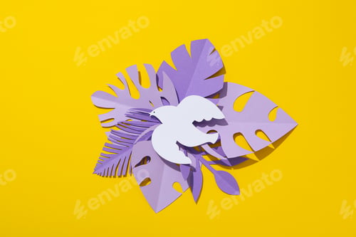 Preview: International day of peace or world peace day, symbol of peace - pigeon