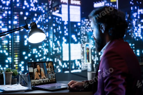 Preview: President meeting with shareholders on online videocall network