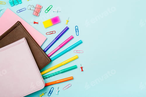 Preview: Education, freelancer work desk, back to school