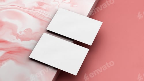 Preview: Empty Business Card Mockup, Blank Professional Luxury Card Mock-up