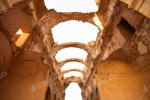 Preview: Ruins of the town of Belchite, Zaragoza. Spain