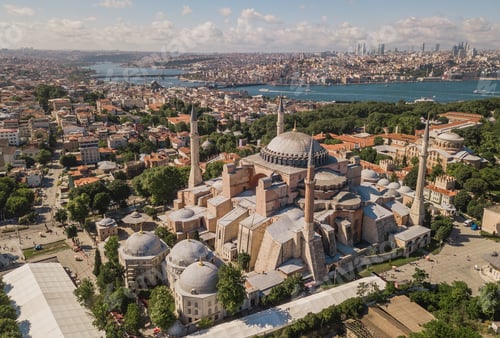 Preview: Aerial view of Hagia Sophia