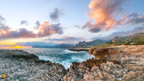 Preview: Superb seascape of Isolidda Beach near San Vito cape.