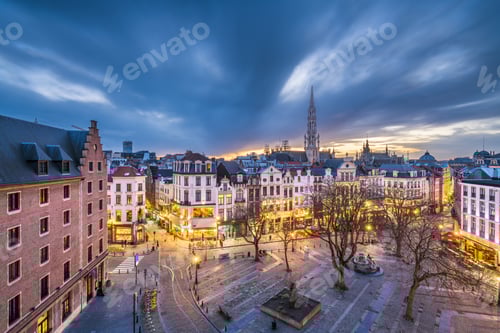 Preview: Brussels, Belgium Plaza and Skyline